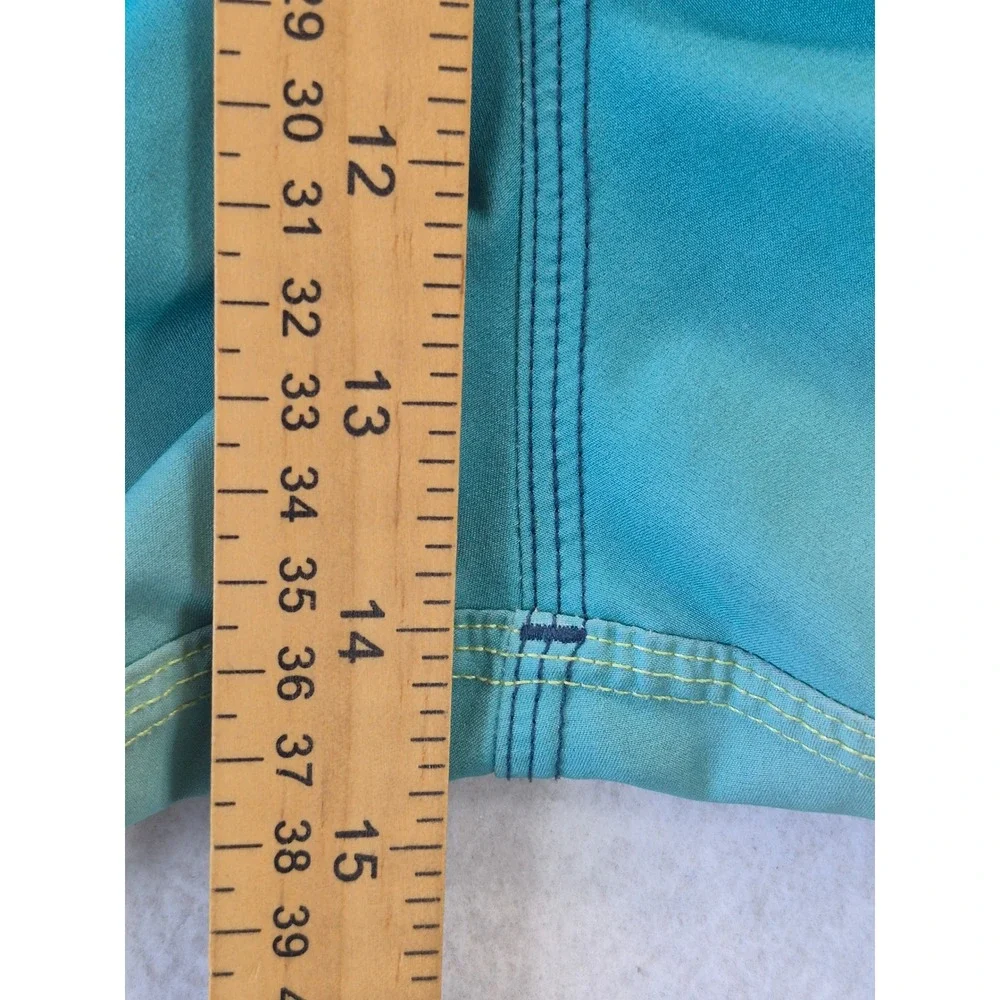 O'Neill Hyperfreak Ombre Board Shorts Stretch Teal Green Men's 44